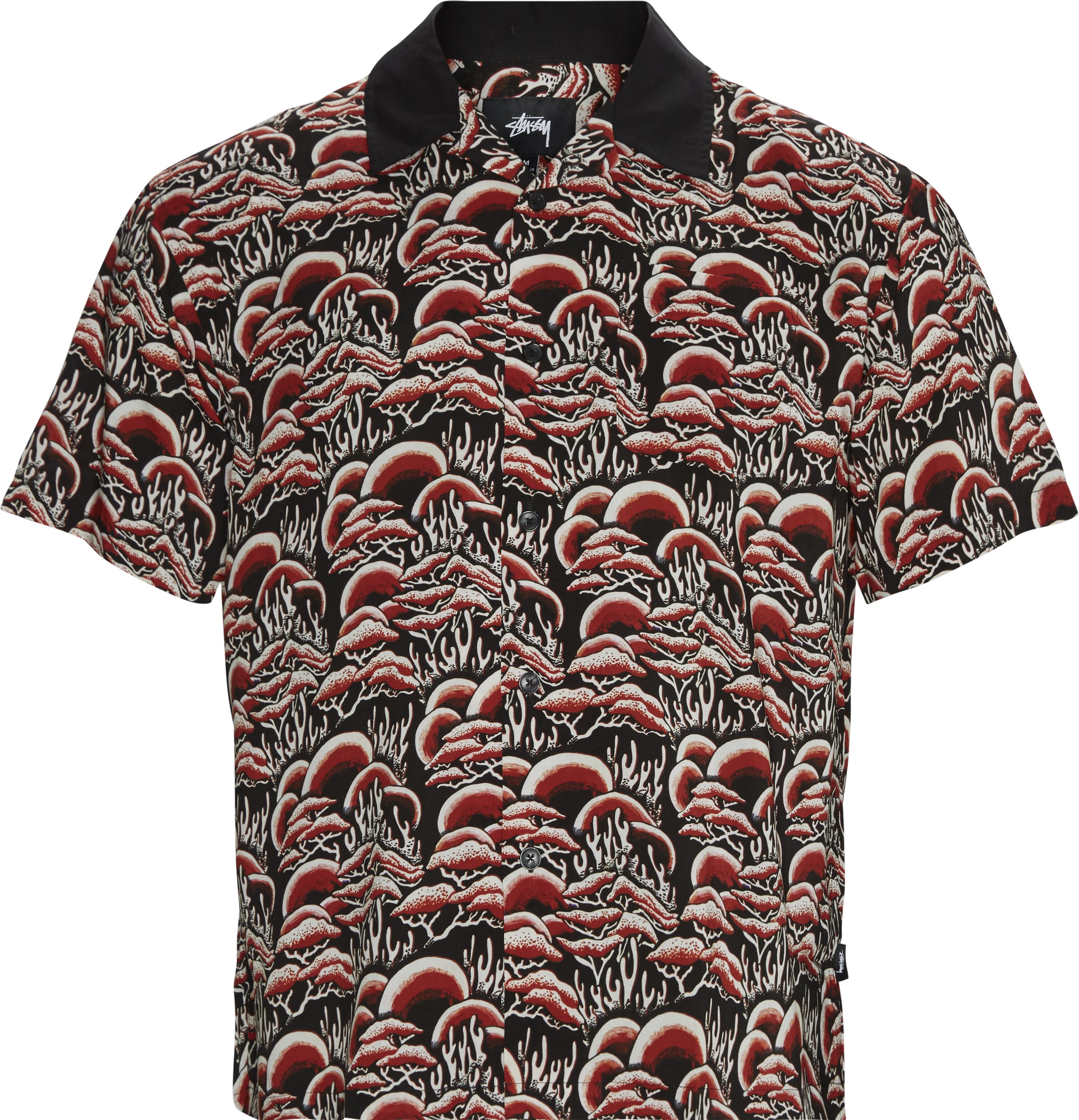 Skjorta i korallmönster - Skjortor - Regular fit - Röd