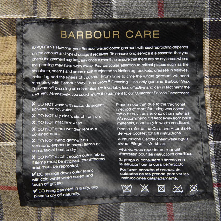 Barbour Jackor INTERNATIONAL ORIGINAL SORT