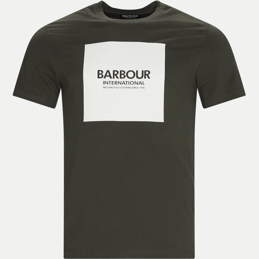 Barbour T-shirts BLOCK TEE ARMY