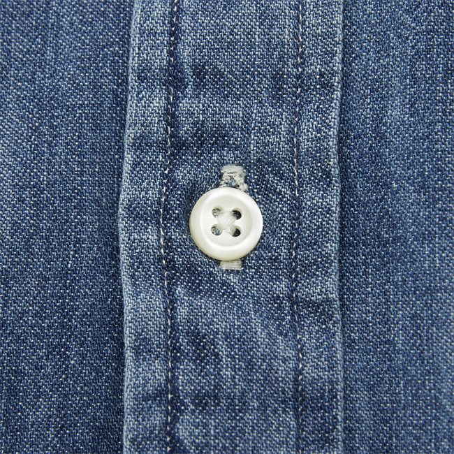 Button-down skjorta i denim