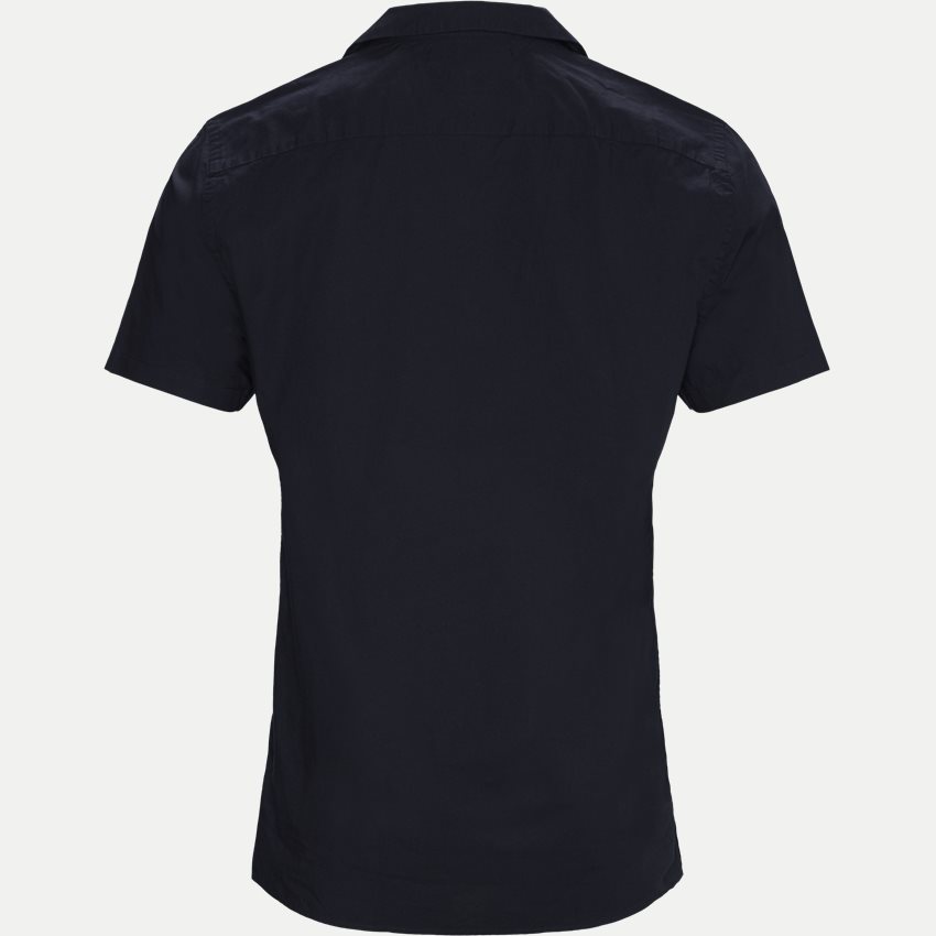 Tommy Hilfiger Shirts 13455 SOLID HAWAIIAN SHIRT S/S NAVY