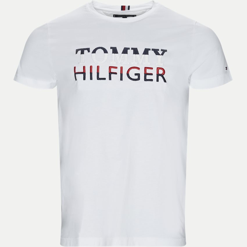 Tommy Hilfiger T-shirts 13336 CORP TEXTURE EMBRO TEE HVID