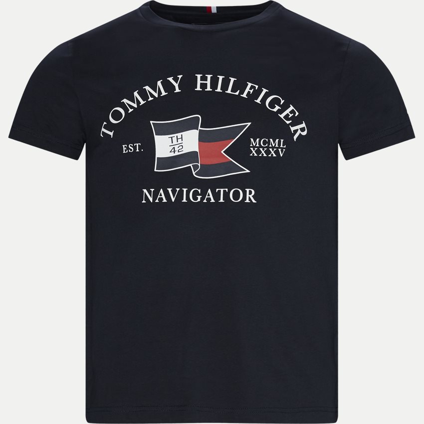 Tommy Hilfiger T-shirts 13349 FOLDED FLAG TEE NAVY