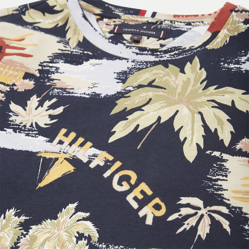Tommy Hilfiger T-shirts 13358 SUMMER ALLOVER PRINT TEE NAVY