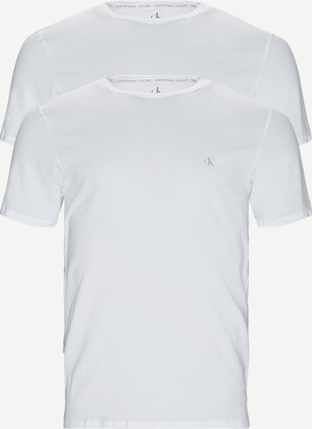 2-Pack Crew Neck T-shirt  - T-shirts - Regular fit - Hvid