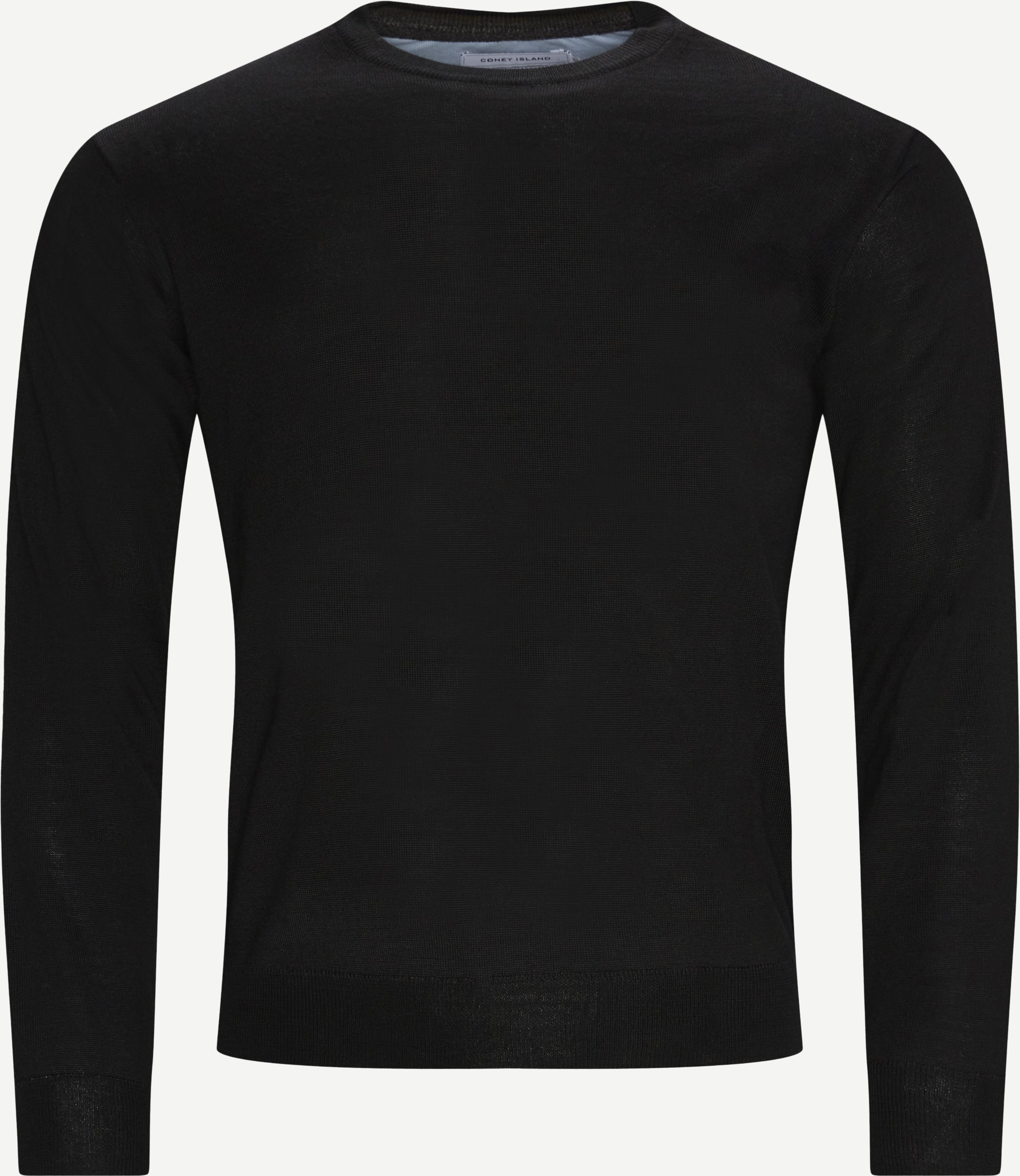 Lipan Merino knitted sweater - Knitwear - Regular fit - Black
