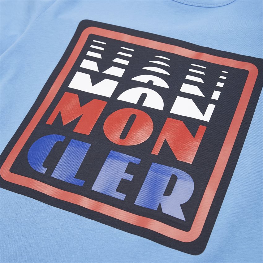 Moncler T-shirts 8C710 10 8390T BLÅ