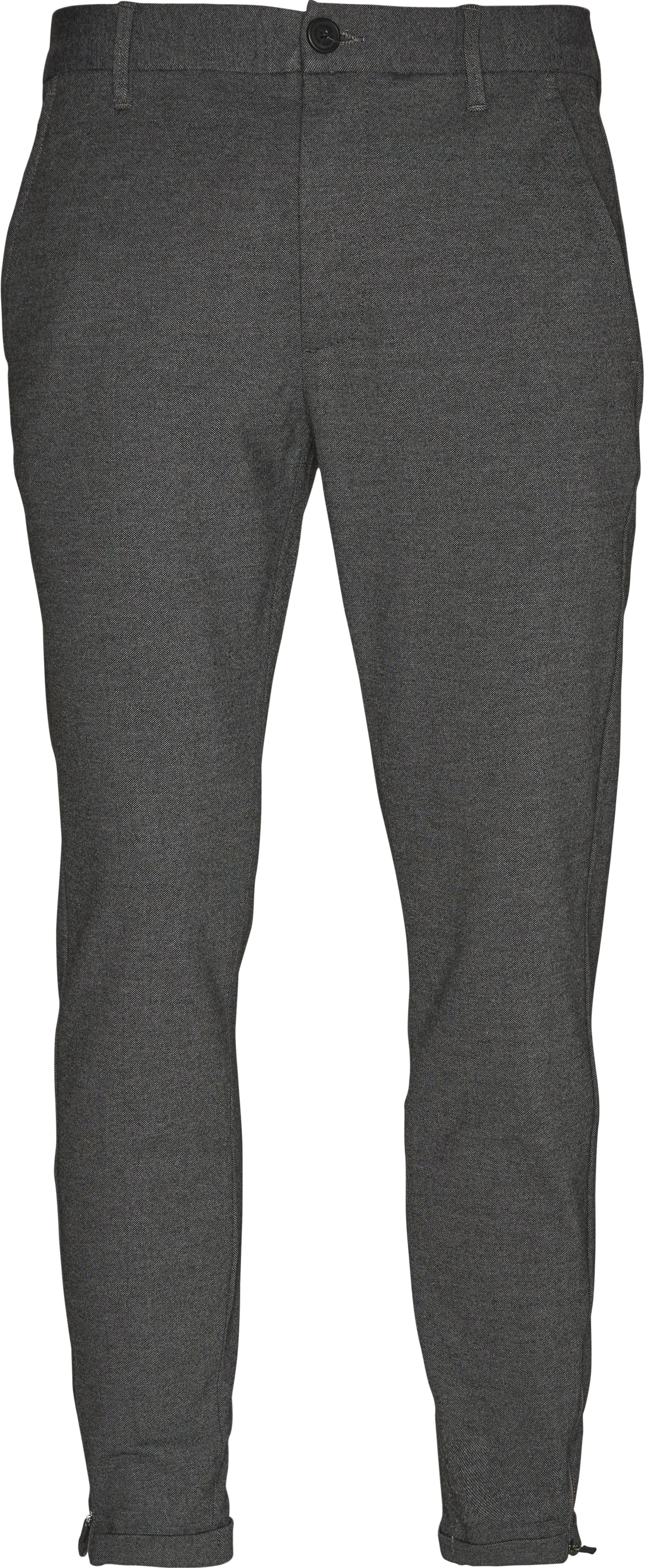 Pisa Jersey Bukser - Bukser - Tapered fit - Grå