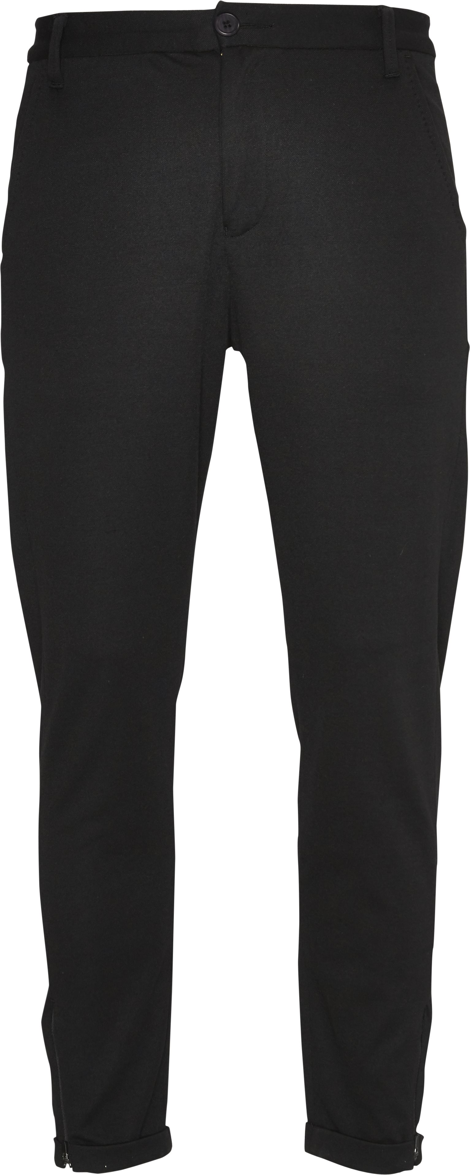 Pisa Jersey Bukser - Bukser - Tapered fit - Sort