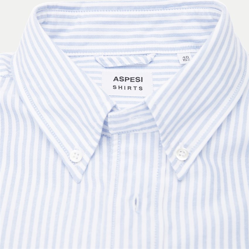 Aspesi Shirts CE14 B032  hvid/blå