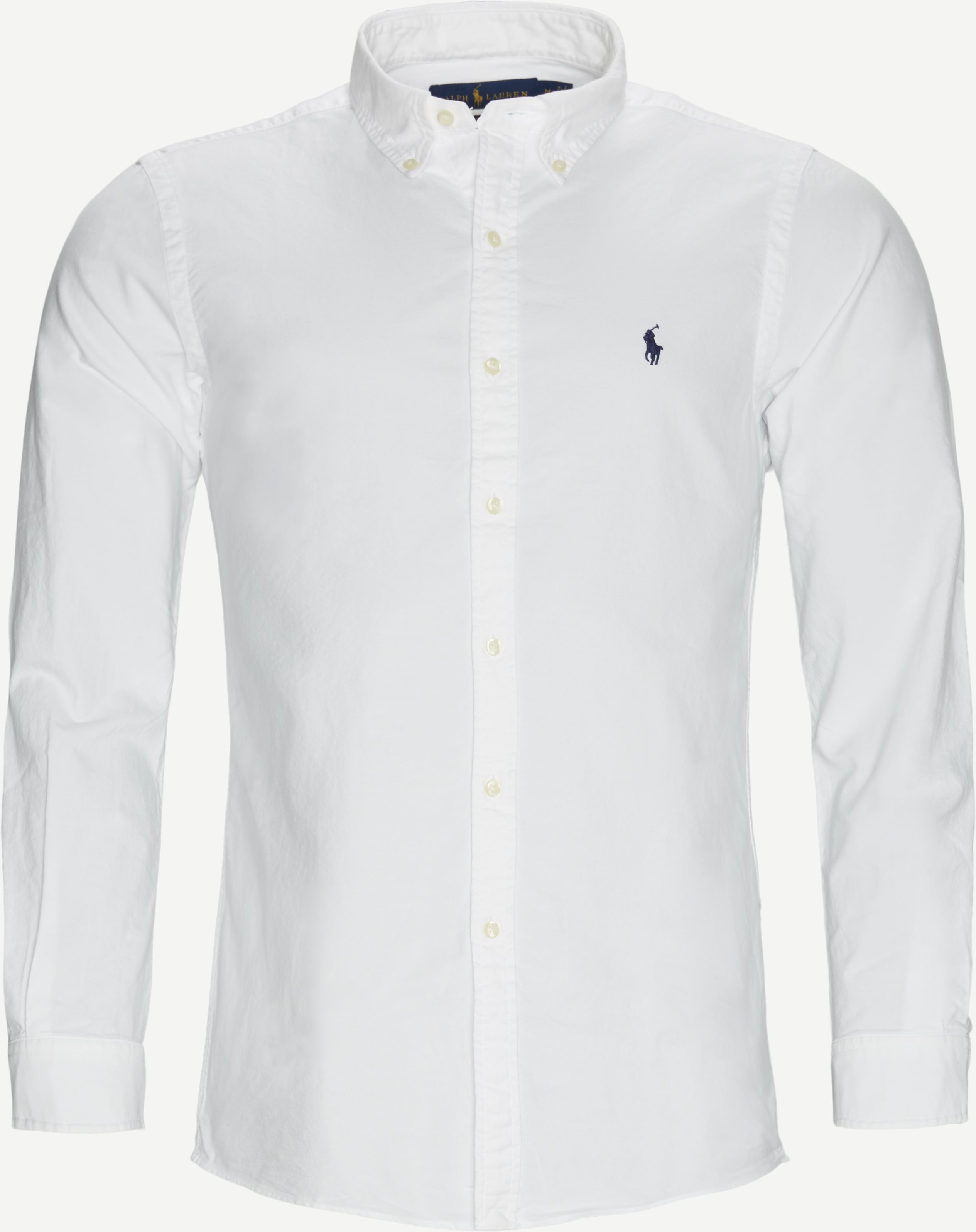 Button-Down Oxford Skjorte - Skjorter - Slim fit - Hvid