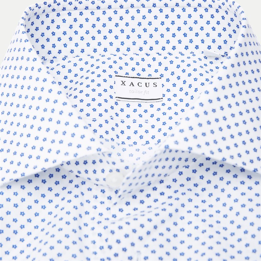 Xacus Shirts 61551 558 hvid/blå