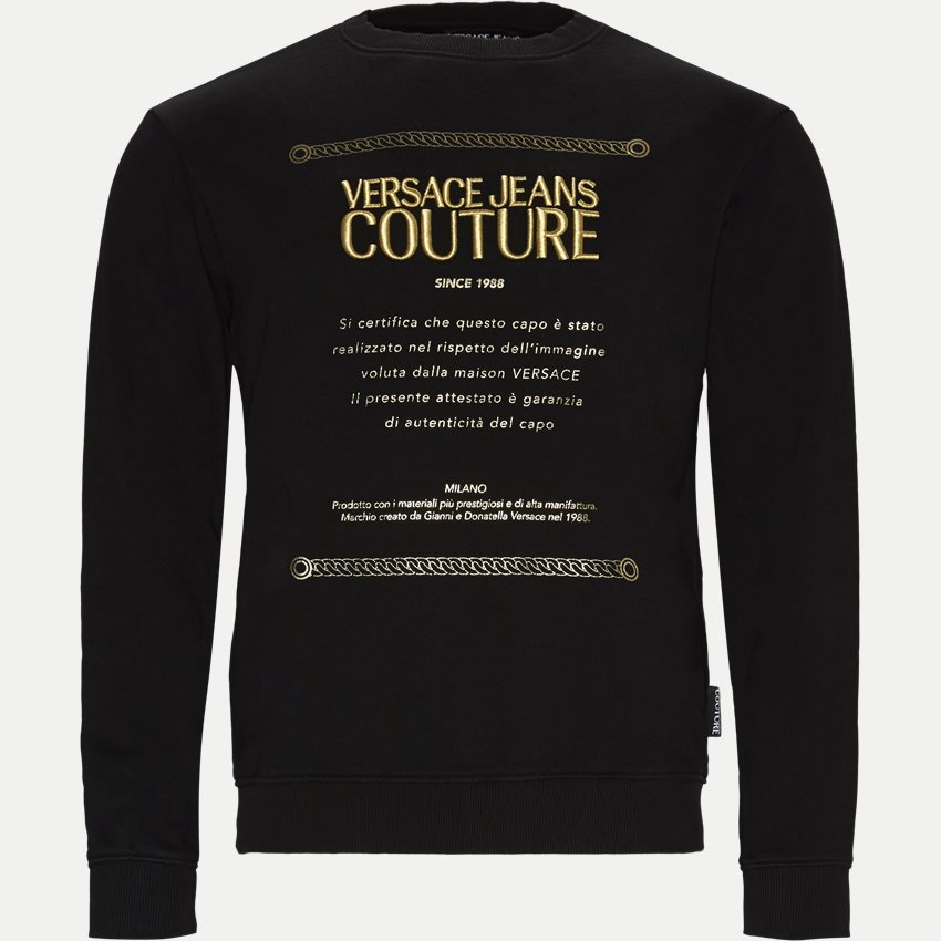 Versace Jeans Couture Sweatshirts B7GUA7FN/36604 SORT/GULD