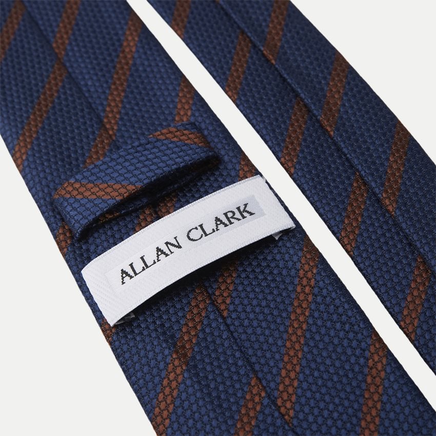 Allan Clark Slipsar K2734 NAVY/BRUN