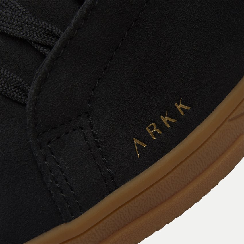 Arkk Copenhagen Shoes UNIKLASS SUEDE BLACK GUM IL4602 SORT