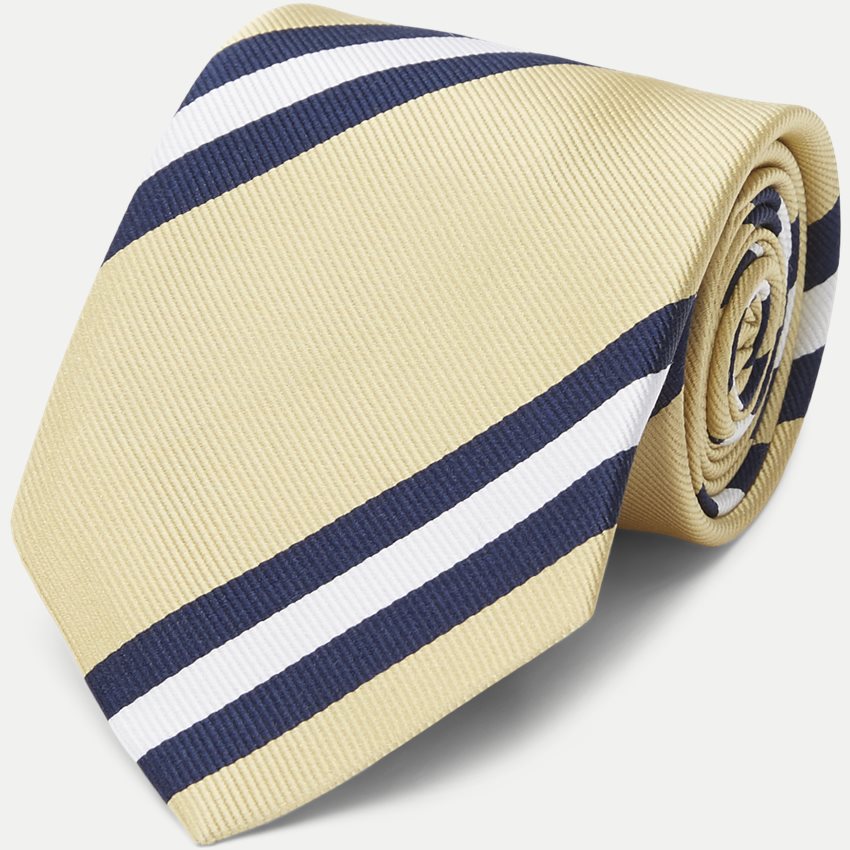 An Ivy Slips DUSTED YELLOW STRIPED TIE GUL