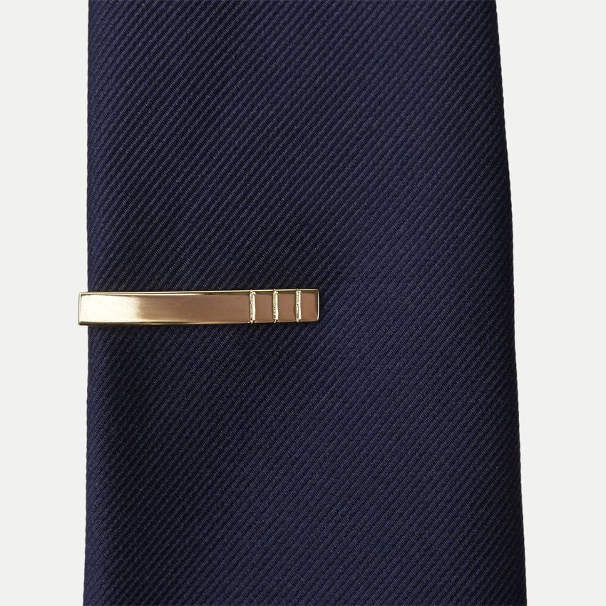 Triple Striped Golden Bar Tie Pin