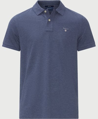 The Original Piqué SS Rugger Polo T-shirt Regular fit | The Original Piqué SS Rugger Polo T-shirt | Blue