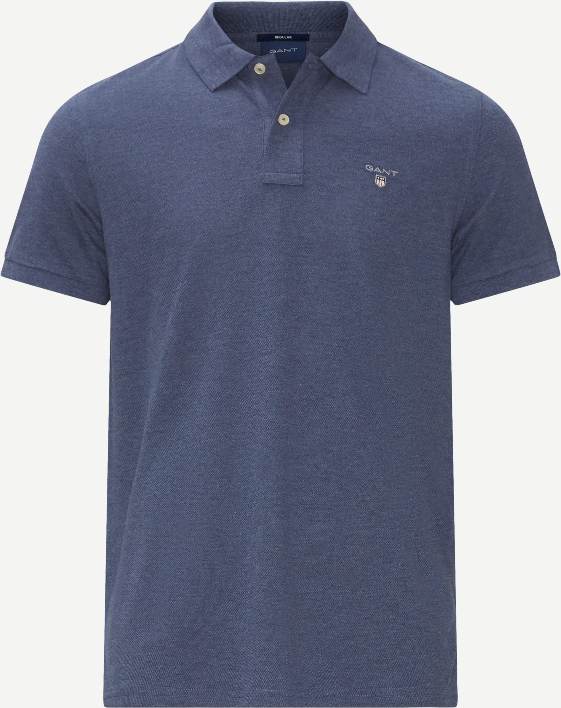 The Original Piqué SS Rugger Polo T-shirt - T-shirts - Regular fit - Blue