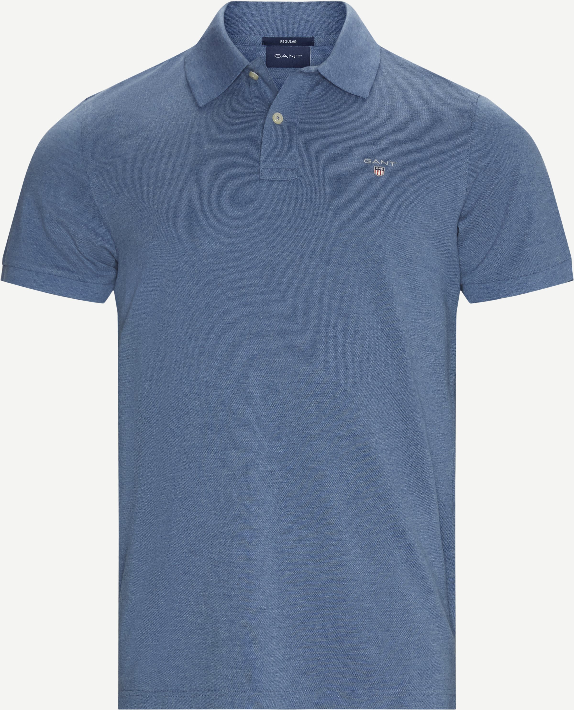 The Original Piqué SS Rugger Polo T-shirt - T-shirts - Regular fit - Denim