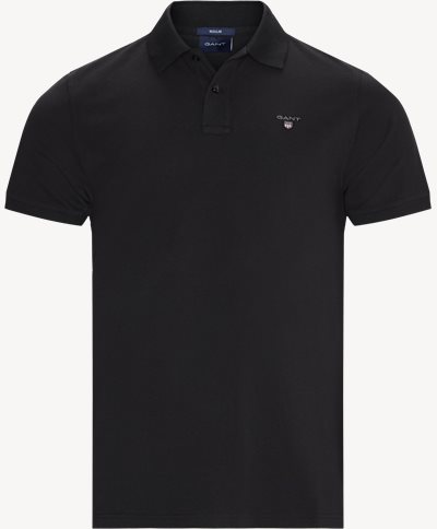 The Original Piqué SS Rugger Polo T-shirt Regular fit | The Original Piqué SS Rugger Polo T-shirt | Black