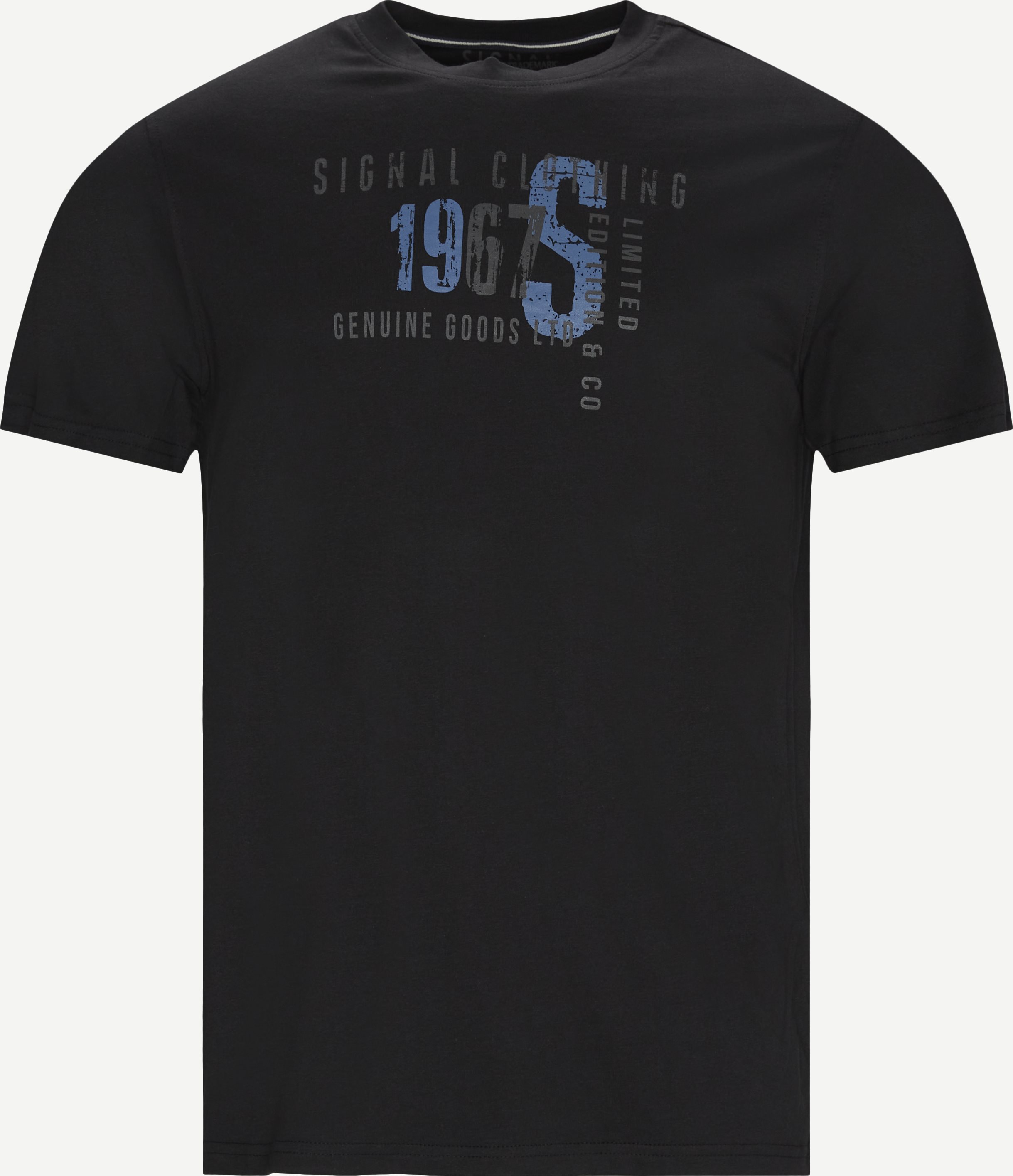 T-Shirt mit Wayne-Logo - T-Shirts - Regular fit - Schwarz