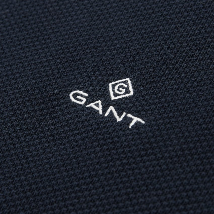 Gant Knitwear COTTON PIQUE C-NECK 8030521 SS20 NAVY