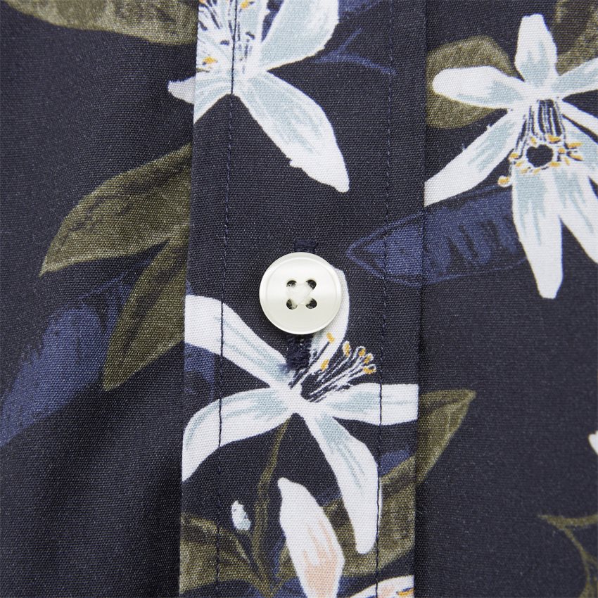 Gant Skjorter LEMON FLOWER PRINT SS 3061801 NAVY