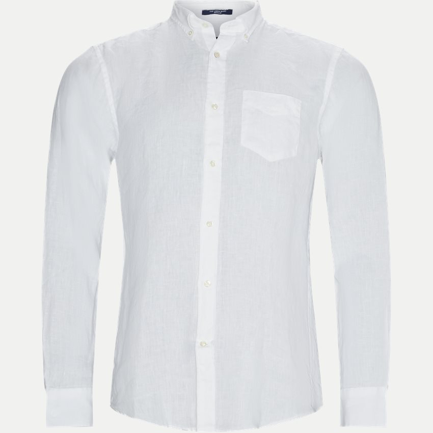 Gant Shirts REG LINEN SHIRT BD 3012420 HVID