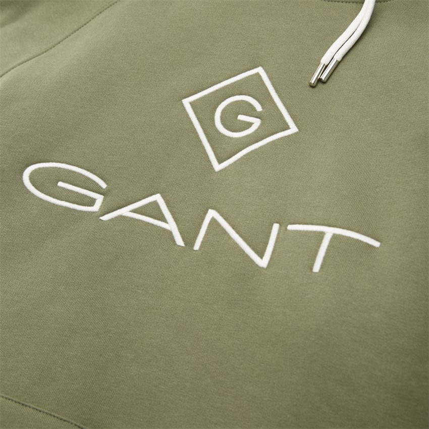 Gant Sweatshirts LOCK UP HOODIE 2047054 ARMY