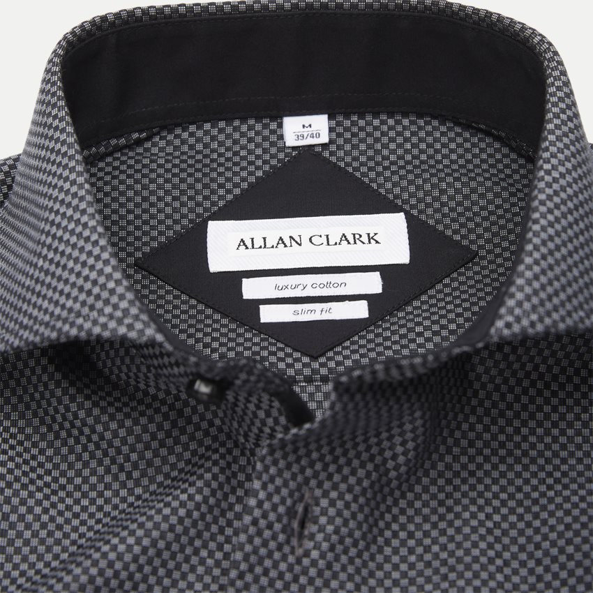 Allan Clark Skjorter MOSSBANK BLACK/GREY