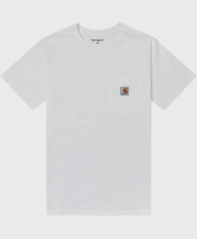 Carhartt WIP T-shirts S/S POCKET TEE I022091 Vit
