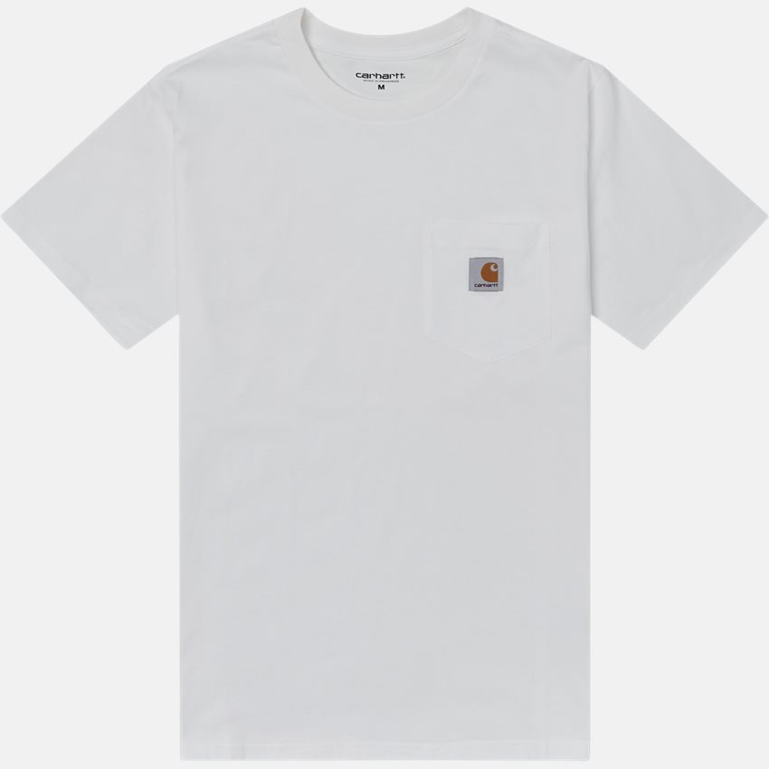 Carhartt WIP T-shirts S/S POCKET TEE I022091 WHITE