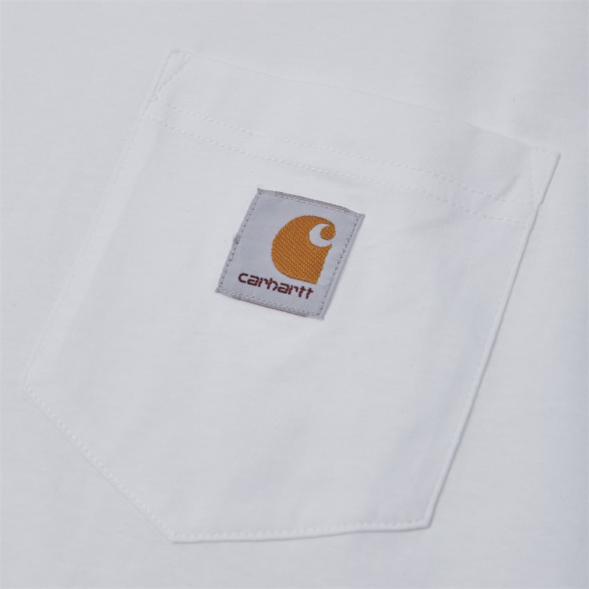 Carhartt WIP T-shirts S/S POCKET TEE I022091 WHITE