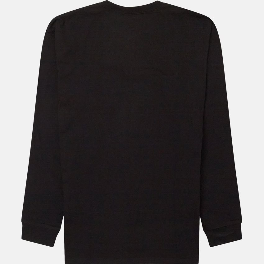 Carhartt WIP T-shirts L/S CHASE I026392 BLACK