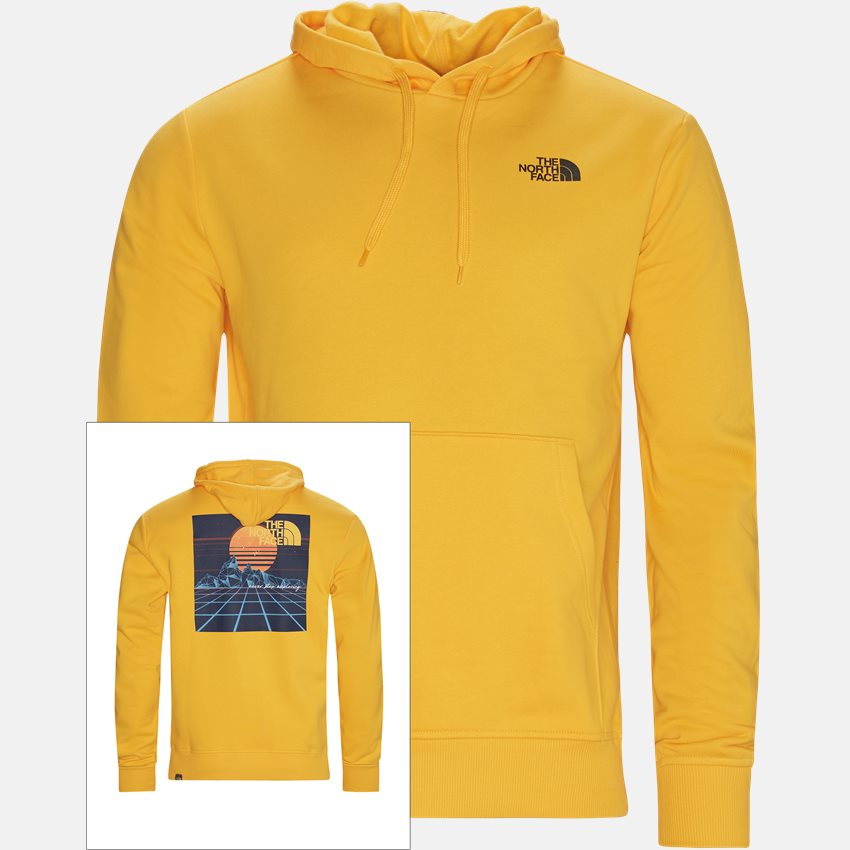 The North Face Sweatshirts THROWBACK HOODIE NF0A4SYP56P GUL