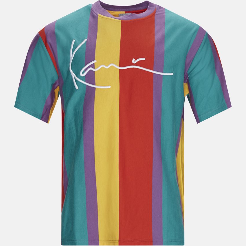 Karl Kani T-shirts SIGNATURE STRIPE TEE KKMQ3203 LILLA