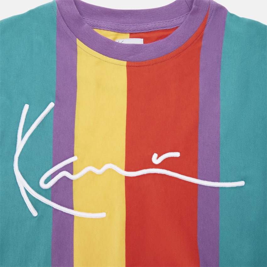 Karl Kani T-shirts SIGNATURE STRIPE TEE KKMQ3203 LILLA