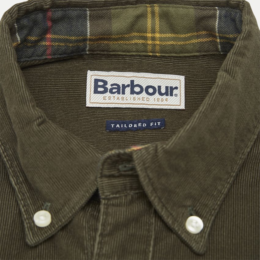 Barbour Shirts CORD 2 OLIVEN