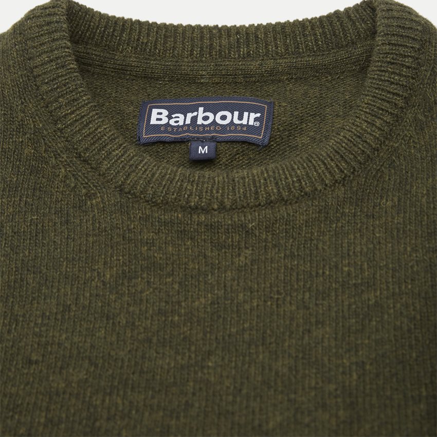 Barbour Knitwear PATCH CREW FW20 OLIVEN