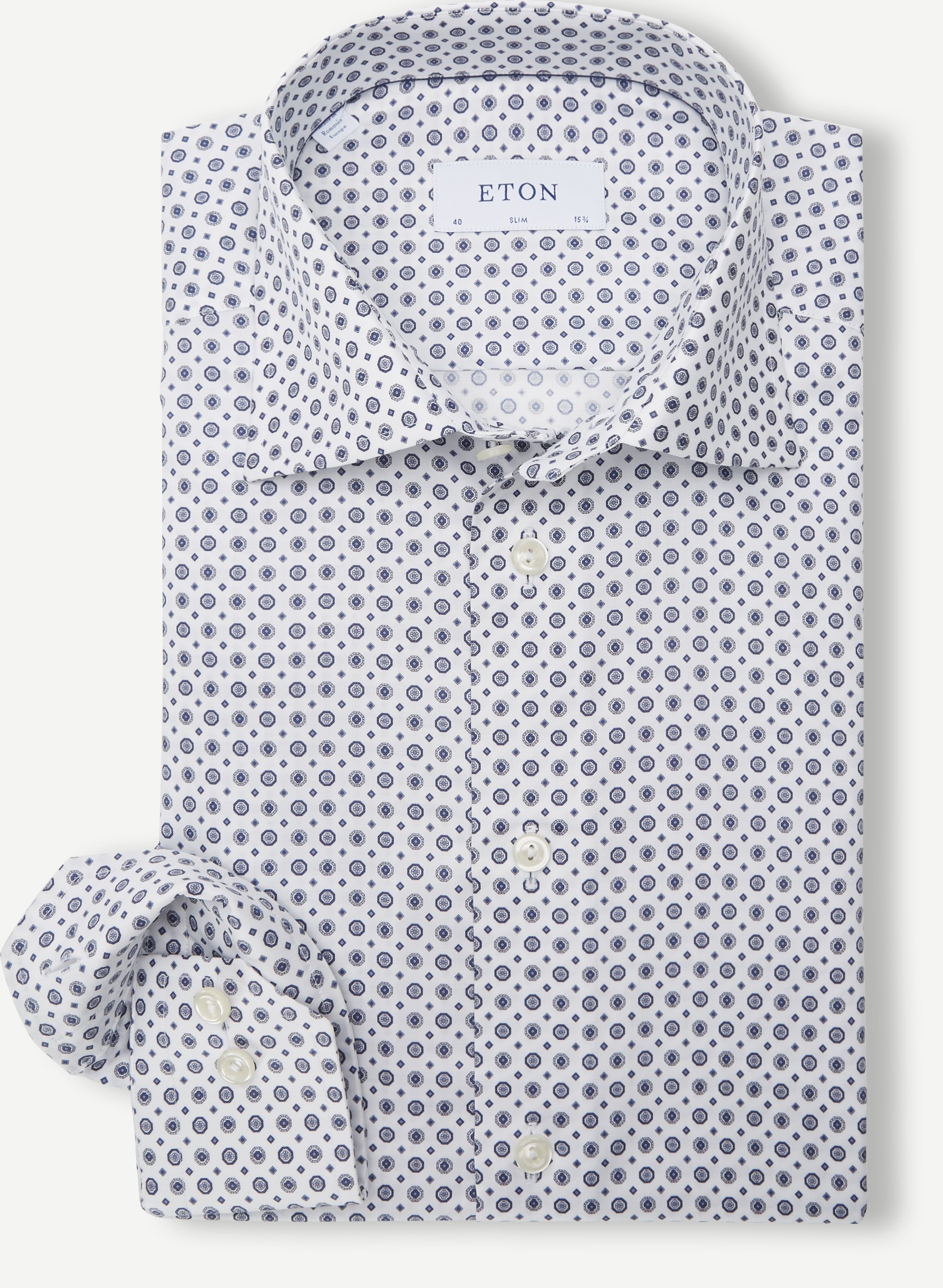 6031 Signature Twill Shirt - Skjorter - Blå