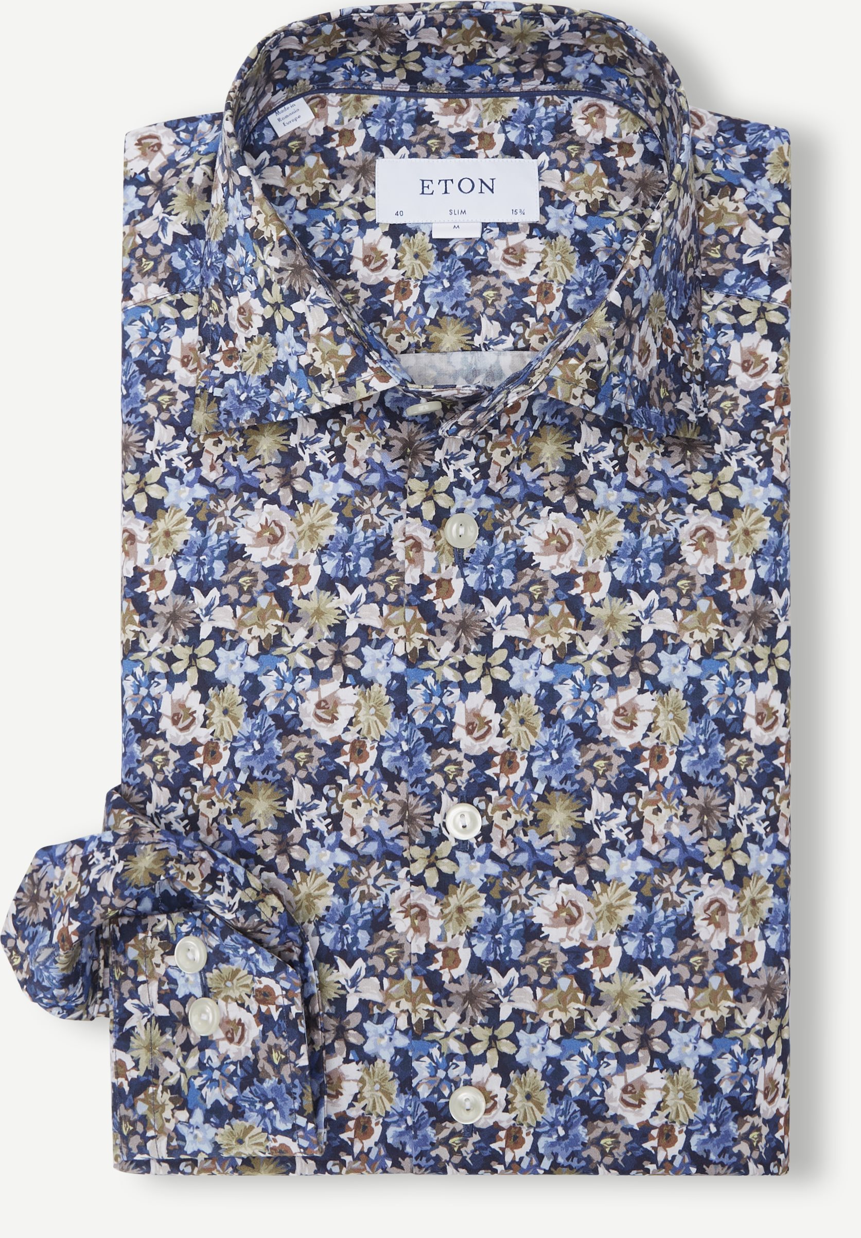 6017 Signature Twill Shirt - Skjorter - Blå