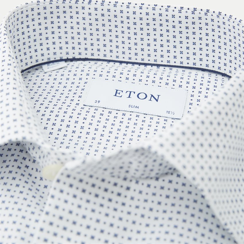 Eton Shirts 275 hvid/blå
