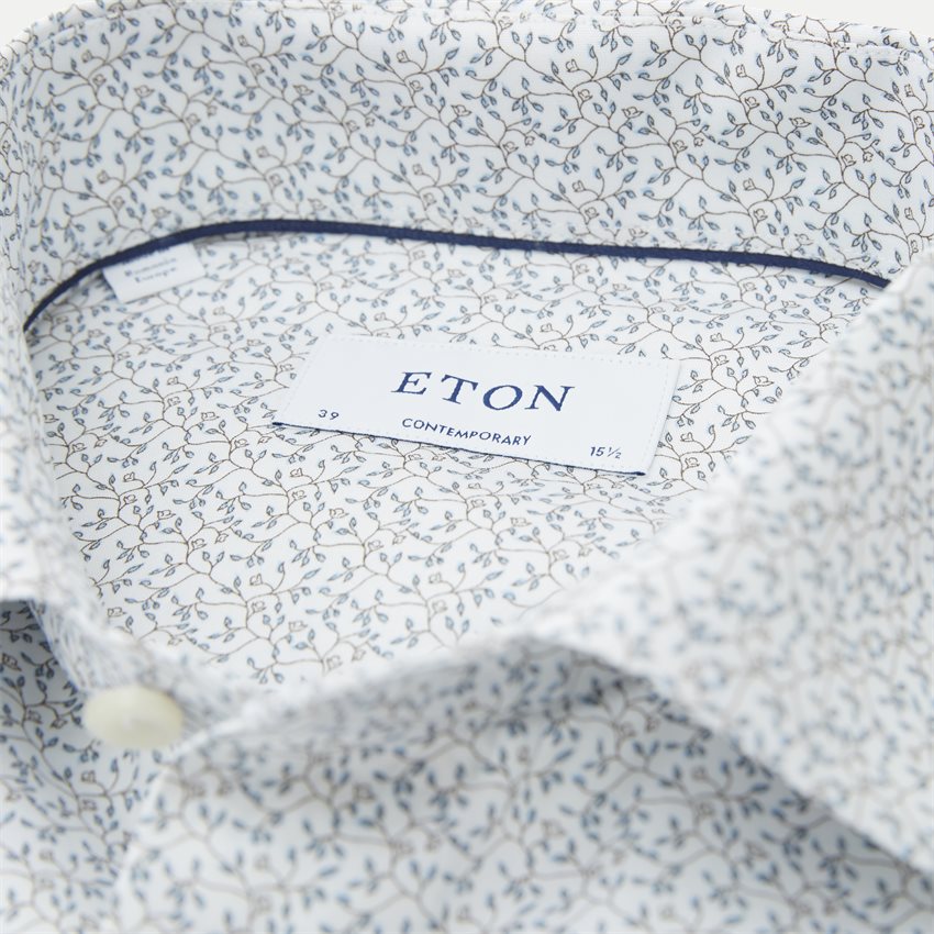 Eton Skjorter 508 hvid/blå