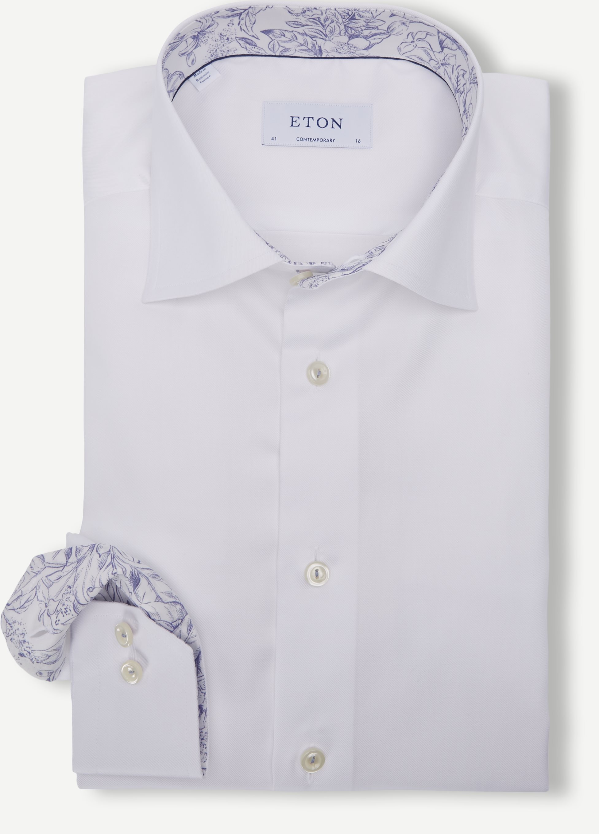 3428 Signature Twill Shirt - Skjorter - Contemporary fit - Hvid