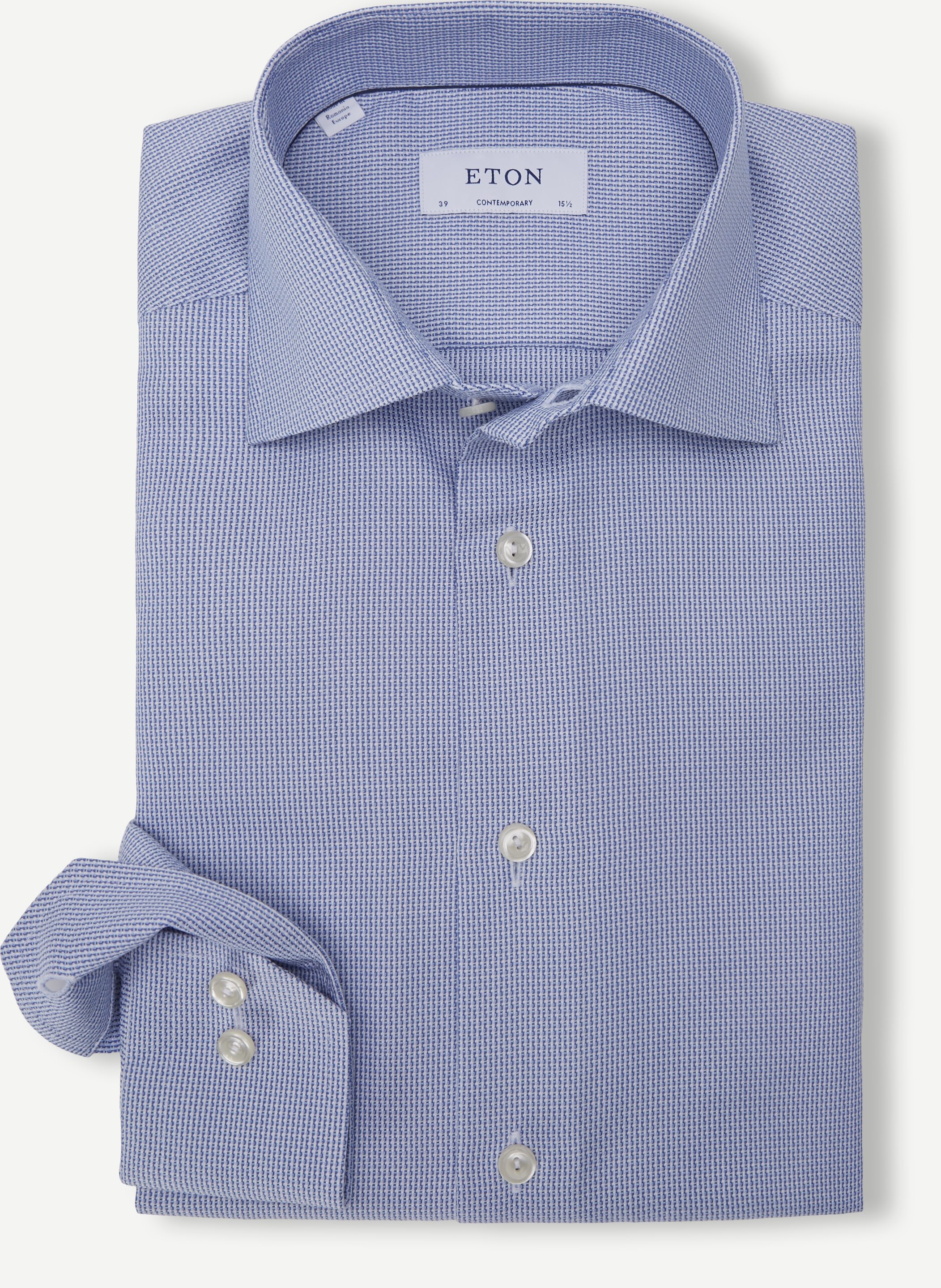 3041 Dobby Shirt - Skjorter - Blå