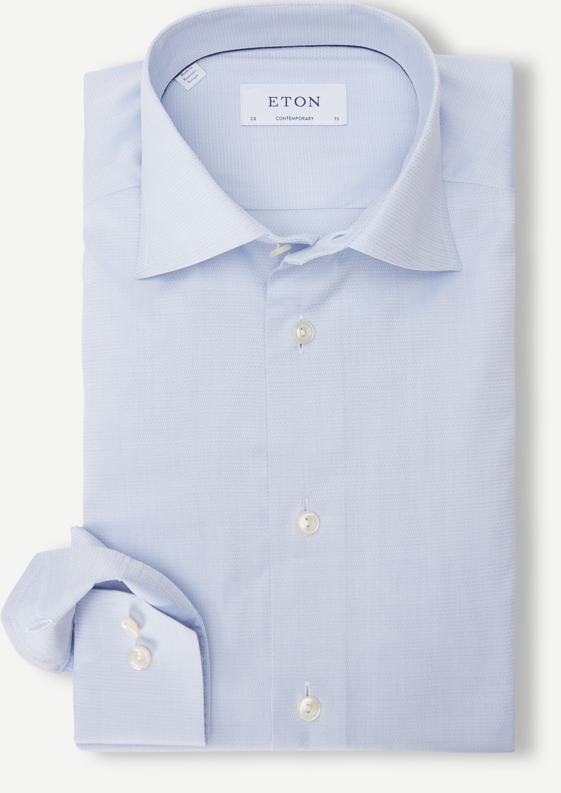 3486 Dobby skjorta - Skjortor - Contemporary fit - Blå