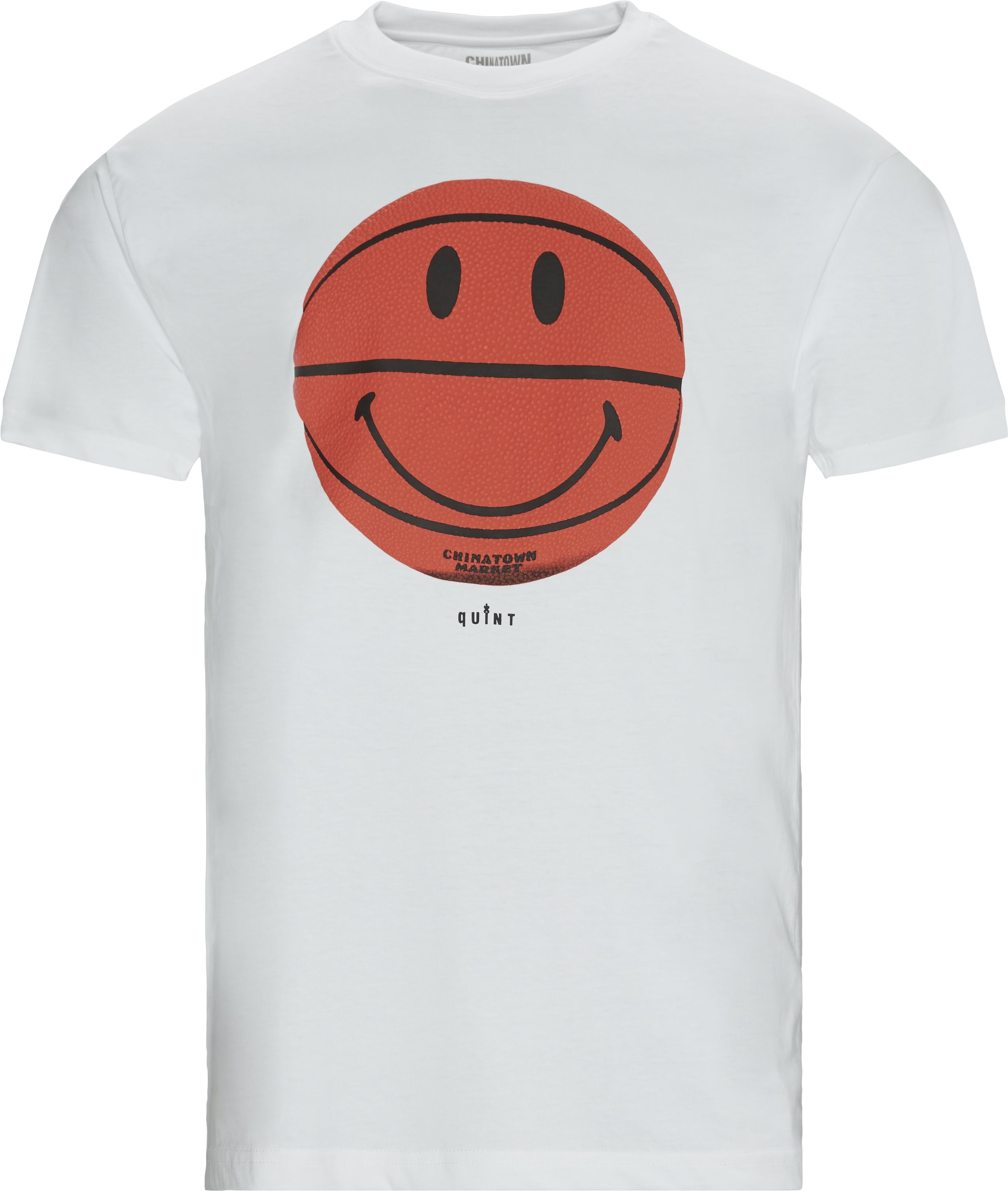 Smiley CTM X QUINT BBall Tee - T-shirts - Regular fit - Hvid