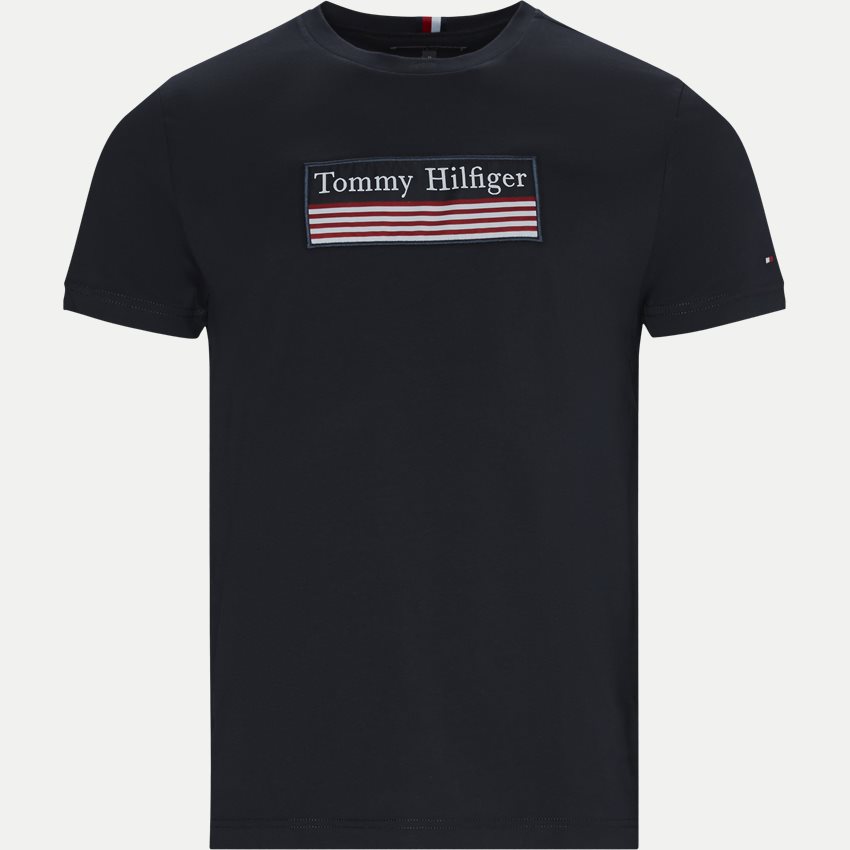 Tommy Hilfiger T-shirts 14306 STRIPED WOVEN LABEL NAVY