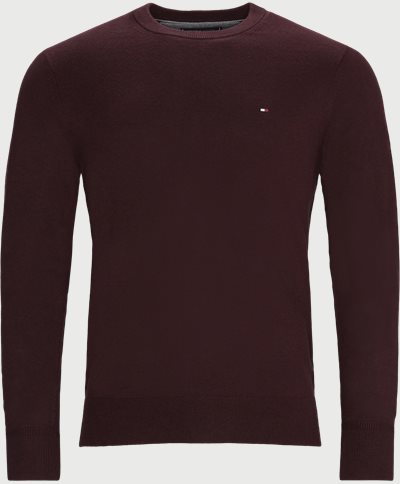 Pima Cotton Cashmere tröja med rund hals Regular fit | Pima Cotton Cashmere tröja med rund hals | Bordeaux